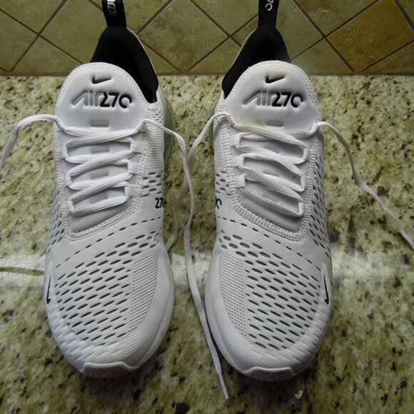 NIKE AIR 270 LOW WHITE SIZE 10.5 MENS SHOES - Picture 1 of 12